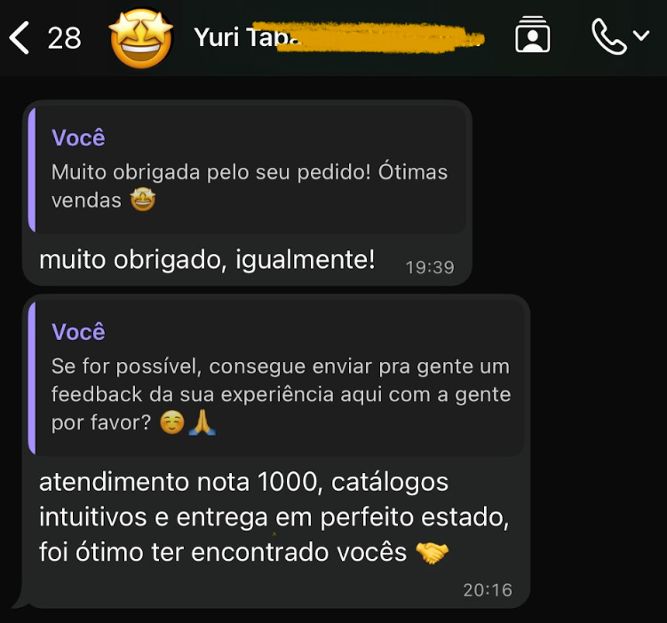 Feedback de cliente 5